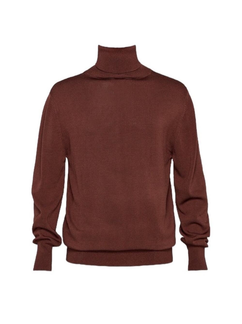 Ser.O.Ya Men's Weston Ribbed Turtleneck in Dark Brown Size XXL NWT